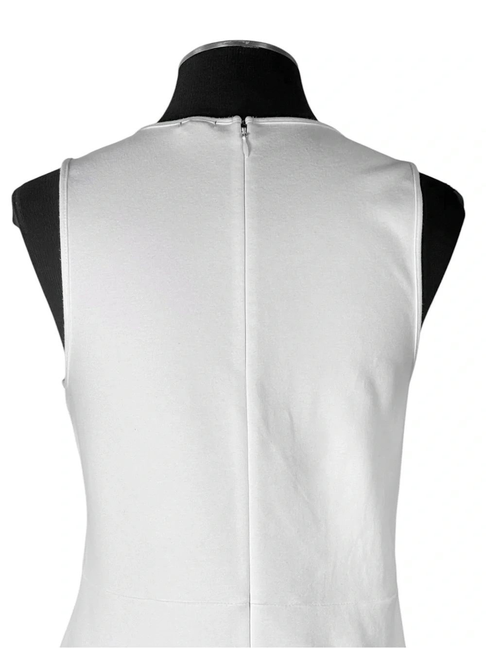 🆕 J.Crew – White Structured Mixed Lace Cotton Blend Sleeveless Top – Size Small